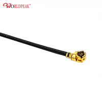 Câble adaptateur d'antenne RF MMCX mâle coudé vers Micro coaxial pigtail 1.13mm 10cm, vente en gros