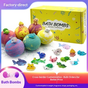 ลูกบอลอาบน้ำข้ามพรมแดน ของเล่นลูกบอลเกลืออาบน้ำ ของเล่นขนาดเล็ก โมเดลทำมือ เกลือทะเล ฟองสบู่อาบน้ำ ตัวอย่างสำหรับเด็ก ขายส่ง - Product Image 4