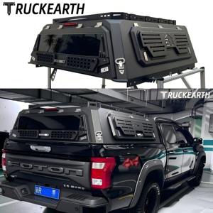 Cubierta de Aluminio Manual Impermeable con Cierre para Camionetas Ford, Toyota, GMC, RAM, Chevrolet, BYD, Truckearth, TECDZF, Pickup, Camper Shell - Product Image 1