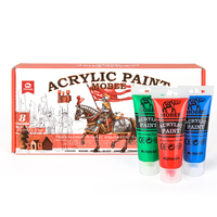 Gxin P-3006-8 peinture acrylique classique set 8 couleurs professionnel bon rendu des couleurs pour Aritists Painting