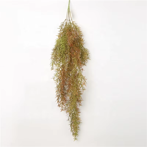 Plantes artificielles suspendues, feuilles artificielles, décoration, nouvelles plantes suspendues à longues feuilles, plantes artificielles pour jardin, art déco extérieur - Product Image 5