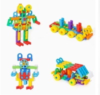 Blocs de construction en gros pour les maternelles - Happy Blocks, jouets éducatifs multifonctionnels en plastique pour bébés