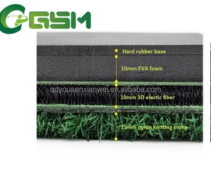 Tapete de Golf Comercial 3D para Entrenamiento, Césped Artificial de Nylon para Interiores y Exteriores, Simulador de Campo de Práctica, Tapete de Golf Personalizado de Fábrica - Product Image 5