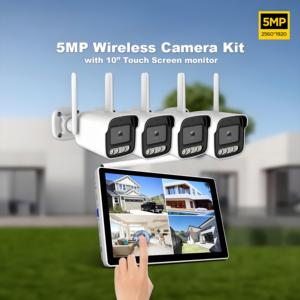 4CH 5MP wifi an ninh Hệ thống camera với NVR Kit 10-inch màn hình HD cho nhà - Product Image 5