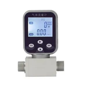 Medidor de flujo másico de gas con pantalla digital ESMF009 aire comprimido, nitrógeno, oxígeno, dióxido de carbono, medidor de flujo térmico RS485 / 4-20mA