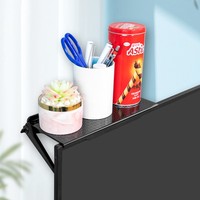 Étagère de rangement réglable en plastique pour support d'écran d'ordinateur ou de télévision