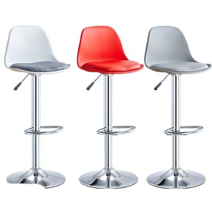 Sillas de Barra Modernas de Acero con Respaldo Ajustable, Taburetes Altos para Hotel, Comedor, Sala de Estar, Uso Comercial - Product Image 3