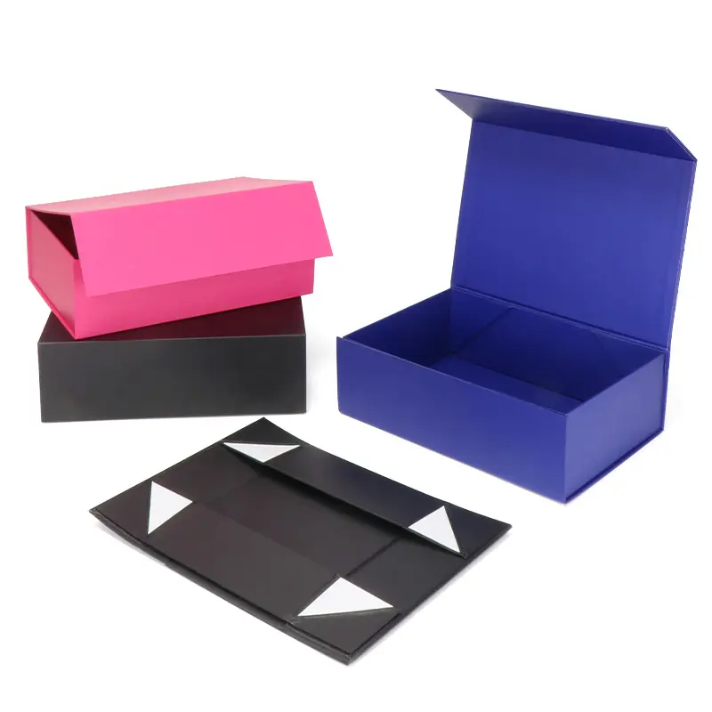 Logo personalizzato di lusso pieghevole magnetico regalo scatole di imballaggio in carta per parrucche