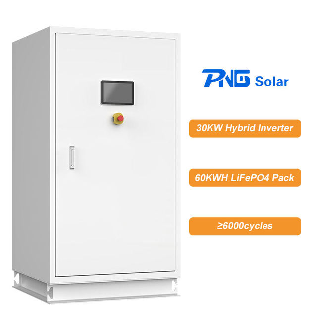 OEM Factory Industrial Commercial Storage Container Cabinet 30KW ESS 60kWh Energy Hybrid Solar Energy Storage