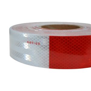 Adesivo riflettente rosso e bianco, nastro riflettente, nastro riflettente dot c2 per camion - Product Image 3