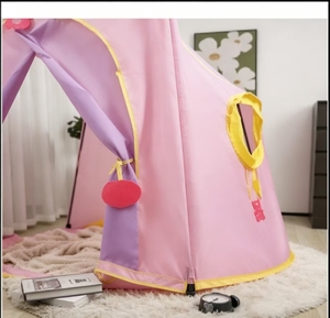 <span class=keywords><strong>Tenda</strong></span> da Gioco a Forma di Castello per Bambini Unisex, Materiale Oxford 210D, 150cm, Tessuto Traspirante, Decorazione Portatile per Stanza dei Giochi Interna - Product Image 6