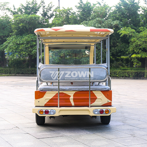 Bus électrique de tourisme à toit ouvert à motif girafe pour parc animalier et navette de passagers - Product Image 5