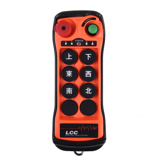 Industrial Wireless UHF 420-450MHz Radio Frequency Transmitter Receiver Remote Control Q600 CE/FCC Certified IP65 6 Single-Speed