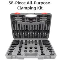 Kit de serrage robuste M16, ensemble complet trempé pour fixation de table de travail de machine de fraisage CNC, pièces de fixation
