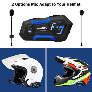 Auriculares <span class=keywords><strong>Bluetooth</strong></span> para Casco de Motocicleta Fodsports FX4 PRO 1KM para 4 Personas, Intercomunicador, Auriculares Inalámbricos Impermeables - Product Image 6