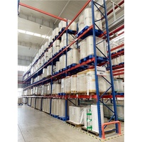 Mobile Van personnalisé double système de rayonnage profond rack large allée densité haute baie palette métal entrepôt rayonnage
