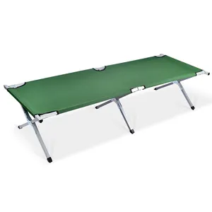 Cama plegable portátil peso ligero descanso al aire libre siesta camping camas plegables cuna para adultos