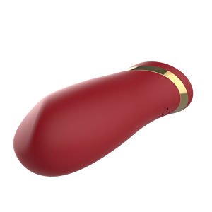 Waterproof Silicone ABS Female <b>Vibrator</b> Replaceable Battery Red Edible G-Spot Textured Penis Sleeve Crazy Rotating Clitoral - Product Image 2