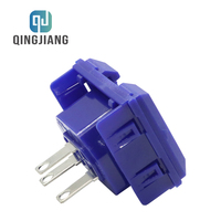 Prise PDU industrielle C13 à verrouillage anti-déconnexion, bleue, 3 broches, borne de soudage, adaptée aux rallonges électriques industrielles
