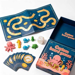 Custom personalized board games wholesale OEM children's <b>entertainment</b> games suitable for bulk business orders - Product Image 3
