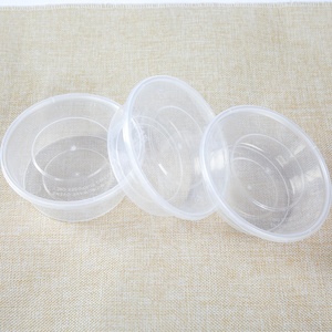 250 ml pp tek kullanımlık çorba kasesi küçük yuvarlak konteyner mini çorba kapaklı bardak çorba sosu daldırma sos contorno yan yemekler - Product Image 6