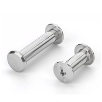 Vis Chicago et bornes de reliure métriques noires M5 x 22 mm en acier inoxydable 304/316 et aluminium, personnalisées OEM/ODM