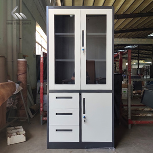 Armoire de rangement en métal moderne, <span class=keywords><strong>bibliothèque</strong></span> scolaire personnalisée, verre, <span class=keywords><strong>bureau</strong></span>, vente en gros pour la chambre à coucher, la cuisine, le <span class=keywords><strong>bureau</strong></span> à domicile, la salle de bain - Product Image 5