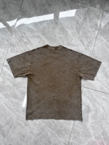 T-shirt surdimensionné personnalisé en coton épais 100 % <span class=keywords><strong>d</strong></span>élavé à l'acide, coupe carrée à épaules tombantes pour <span class=keywords><strong>homme</strong></span>, imprimé numérique, vêtements de sport - Product Image 3