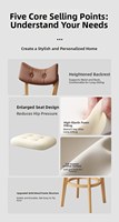 Tabourets de bar et de cuisine hauts, en cuir et en bois, style antique, rétro, rustique, nordique, moderne, pour mobilier de maison