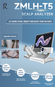 Sistema Multi-Funcional de Detecção de Queda de Cabelo 50X 200X Detecção Inteligente de Umidade da Pele e Couro Cabeludo Grau Industrial ABS - Product Image 2