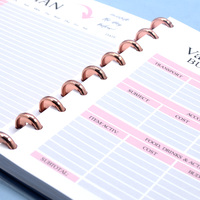 Journal intime personnalisé pour femmes, couverture rigide de haute qualité avec reliure en spirale, impression sur papier ordinaire