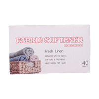 40 feuilles de lessive parfumée assouplissante pour le linge, nettoyant ménager solide à la lavande pour vêtements et sécheuse
