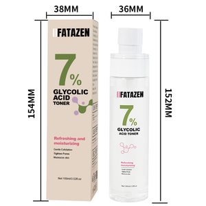 FATAZENポアクレンジングジェントルエクスフォリエーションブライトニング落ち着いたさわやかな天然7% グリコール酸トナー - Product Image 6