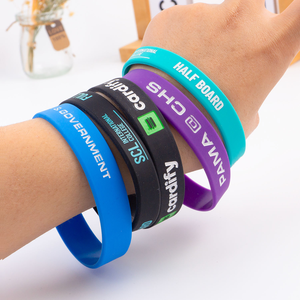 로고 맞춤 제작 승화 실리콘 팔찌, 스포츠 십대 대학 미식축구팀용 실리콘 손목 밴드 - Product Image 5