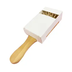 Papier d'art recyclable OEM avec impression en feuille d'or peigne de fenêtre PET transparent brosse à cheveux boîte avec impression couleur emballage cosmétique pliable