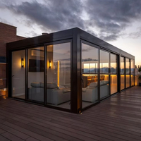 Kit de pergola bioclimatique en aluminium, montage facile, toit à lames motorisées, gazebo extérieur pour projet de bricolage dans la cour