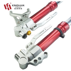 โช้คอัพหน้าอะลูมิเนียม CNC ปรับระดับได้ KINGHAM สำหรับรถมอเตอร์ไซค์ YAMAHA NMax <span class=keywords><strong>XMax</strong></span> HONDA Vario BWM - Product Image 5