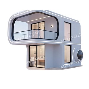 Maison conteneur moderne à double étage, villa modulaire, espace de bureau, chambre Starlight, personnalisable - Product Image 1