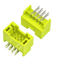 2.0mm espacement 2*4P boucle incurvée vert ruban tressé résistant aux hautes températures serrure de porte plaquette aiguille borne bornes à vis