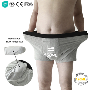 Caleçon absorbant réutilisable pour <span class=keywords><strong>homme</strong></span> Hygieia Private Label, 150 ml, pour l'incontinence nocturne, sous-vêtement lavable OEM pour le contrôle de la vessie masculine - Product Image 1