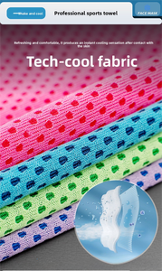 <b>Cooling</b> Sports <b>Towel</b> with Silicone Cover for Outdoor Fitness <b>Cooling</b> Sweat Absorbing Summer Ice Silk for Running Hiking Dancing - Product Image 4