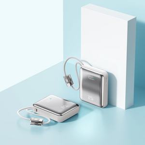 Chargeur à affichage numérique haute capacité 20000mAh avec câble Type C PD22.5W 10000mAh, batterie externe portable pour téléphone - Product Image 1