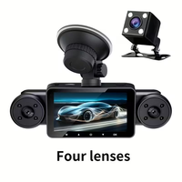Enregistreur Vidéo Panoramique 360 Degrés pour Voiture, Écran 3 Pouces, 4 Canaux Full HD, Vision Nocturne Wi-Fi, Garantie 1 An