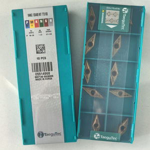 เม็ดมีดคาร์ไบด์เคลือบ PVD รุ่น VNMG130408 MT TT510 ยี่ห้อ Taegutec รูปทรงสามเหลี่ยม สำหรับงานกลึง HSS พร้อมแผ่นรีมเมอร์ ผลิตตามแบบ OEM สำหรับเครื่อง CNC - Product Image 6