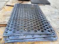 Maille perforée en acier au manganèse de haute qualité, plaque perforée sur mesure pour l'industrie minière, utilisation de criblage