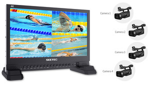 Seetec 4K156-9HSD <span class=keywords><strong>15</strong></span>.6Inch <span class=keywords><strong>3G</strong></span> HD SD <span class=keywords><strong>SDI</strong></span> Đầu vào Full HD Màn Hình Đa Máy Ảnh Studio Sử Dụng 4K Phát Sóng Màn Hình - Product Image 6