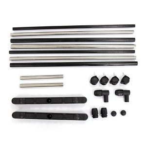 Porte-vêtements en acier à roulettes réglable, organisateur de vêtements, rail robuste avec roulettes, rangement pour vêtements - Product Image 6