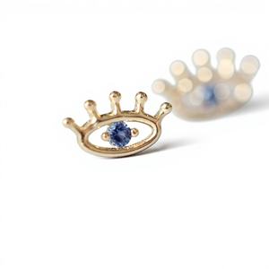 Mini Pendientes de Oro Amarillo Sólido de 9k, Estilo Minimalista y Moderno, con Corte de Corazón de Granate, para Mujeres, Bodas y Fiestas - Product Image 1