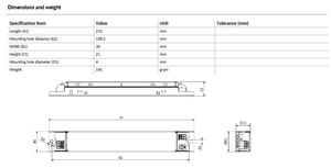 Controlador LED de Corriente Constante Xitanium 41W 0.5-0.8A, Salida 51V, Entrada 220-240VAC - Product Image 6