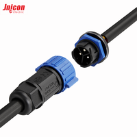 Connecteur étanche M25 à 3 broches pour montage sur panneau, 50A 500V IP67, certifié TUV, ensemble mâle-femelle à verrouillage par poussée pour alimentation et circulation